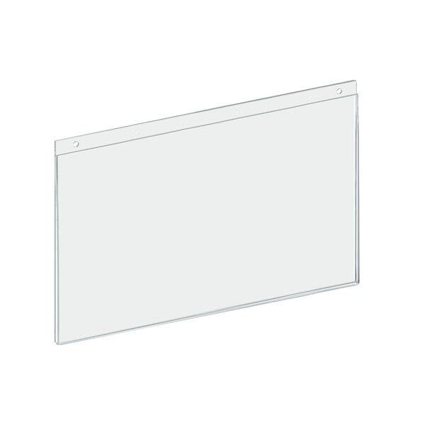 Azar Displays 14"W x 8.5"H Wall U-Frame w/ Holes, PK10 162706 - main